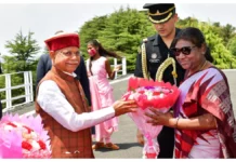 President Reached Shimla