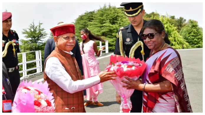 President Reached Shimla