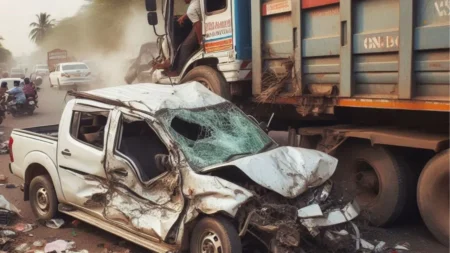 horrible road accident