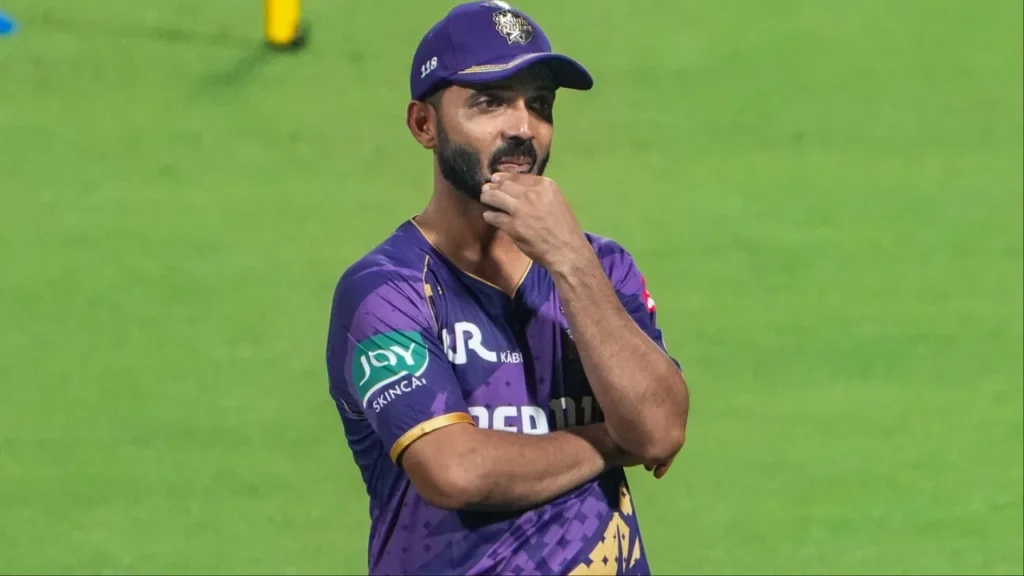 trapped by Ajinkya Rahane as captain