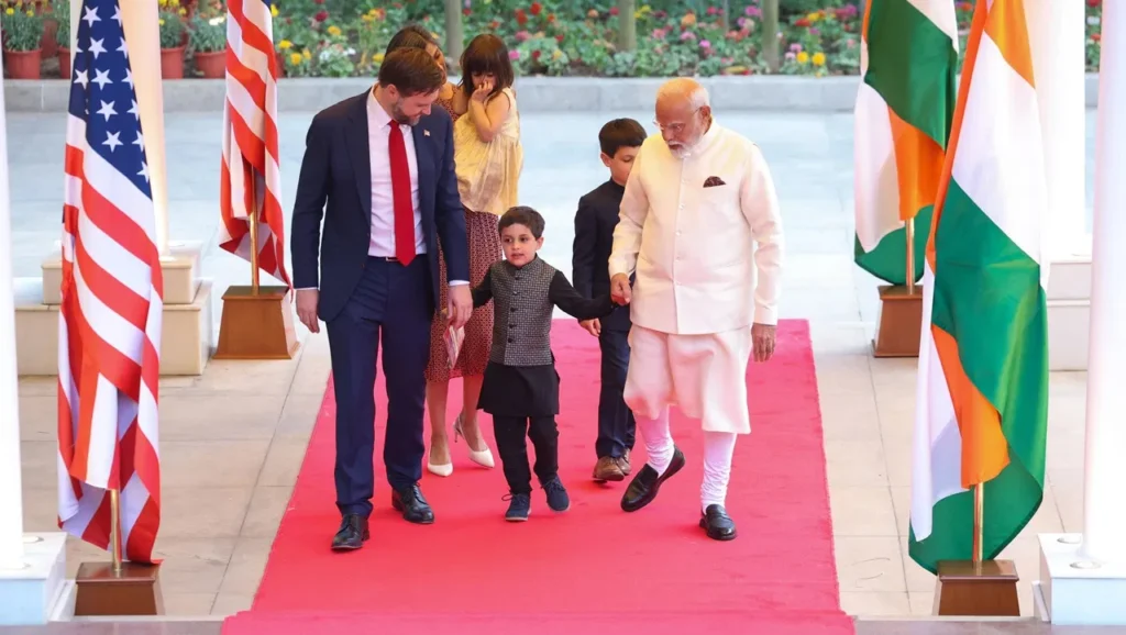 PM Modi and JD Vance meeting