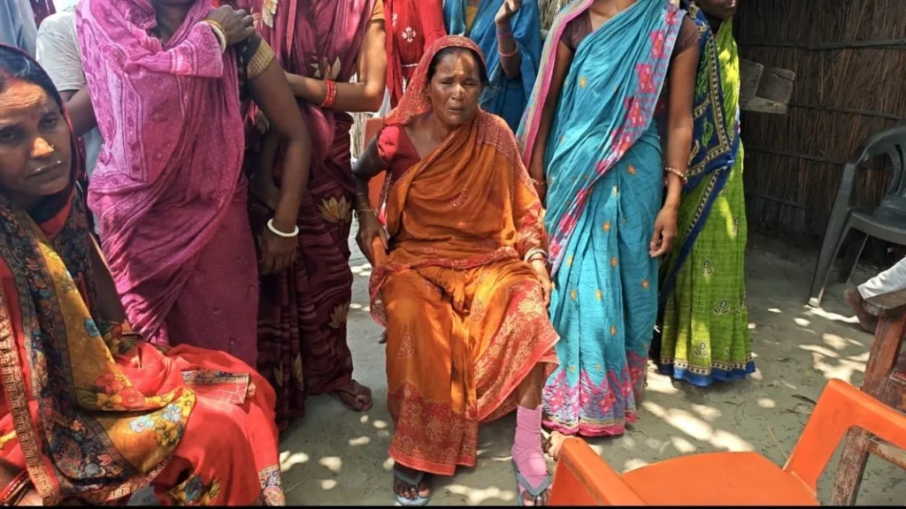 villagers attacked on police