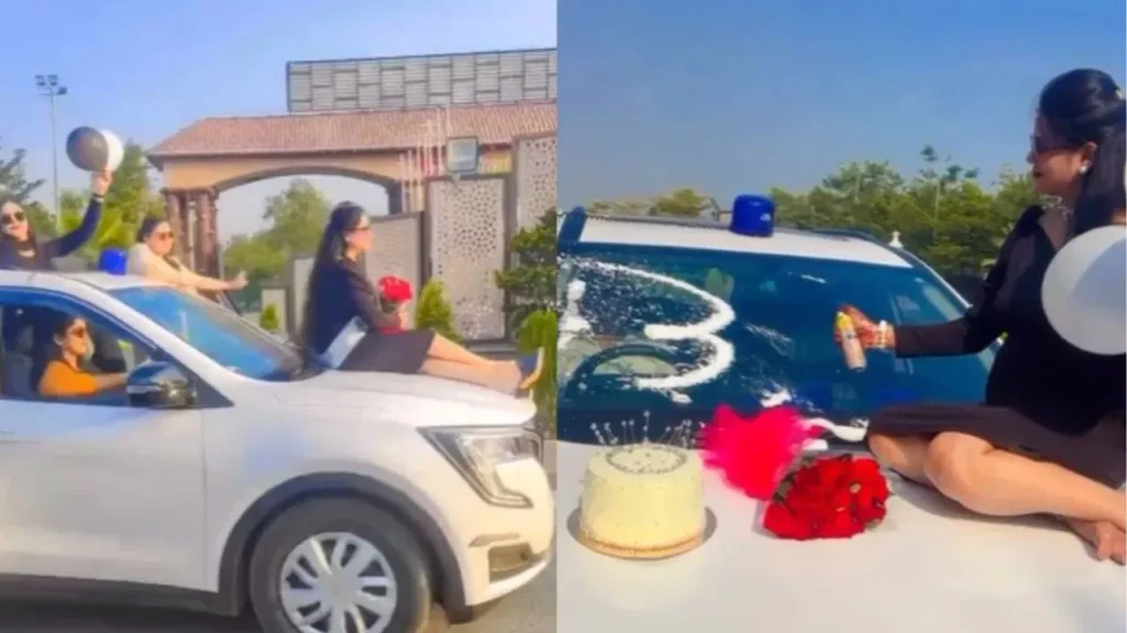 DSP's wife cut cake