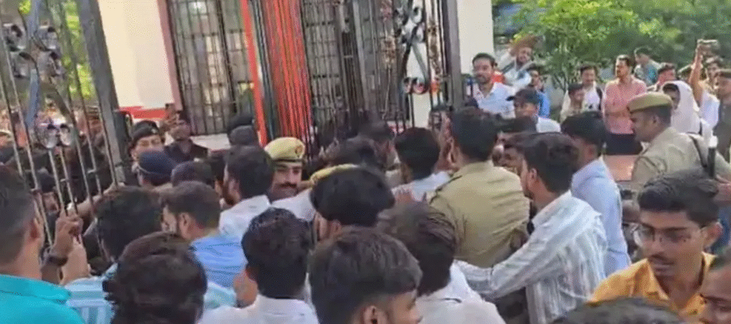 big ruckus in Bundelkhand university
