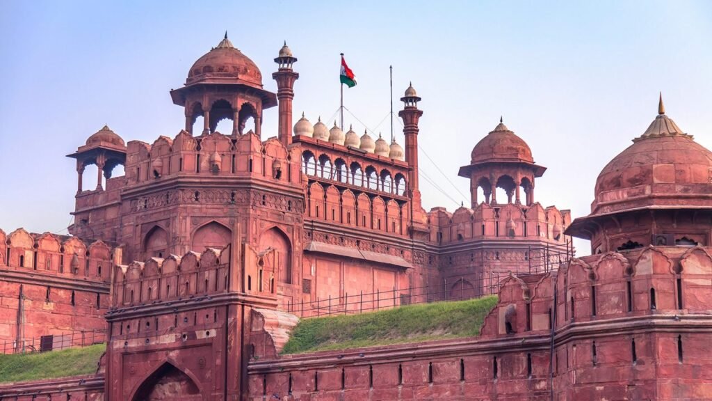 Red fort turned black