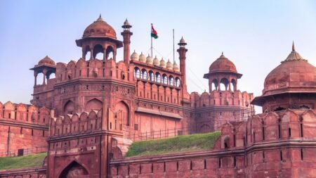 Red fort turned black