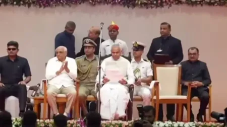 political reshuffle in Gujarat