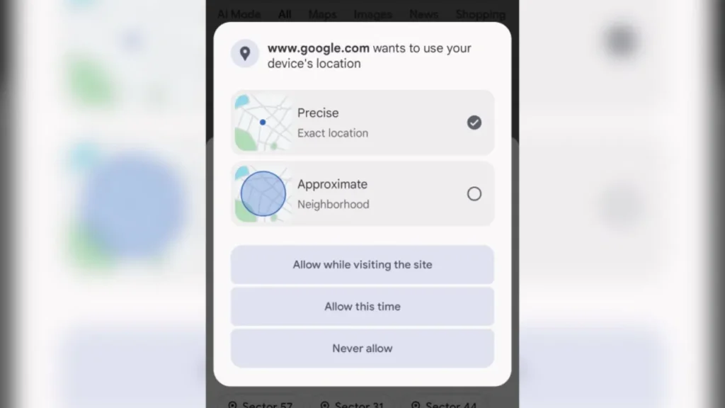 now send live location from laptop