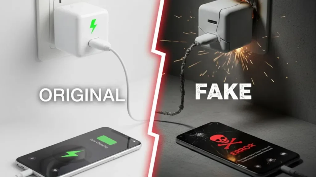 कैसे पहचानें ओरिजिनल चार्जर? सिर्फ 2 मिनट में जानें आपके मोबाइल का चार्जर असली है या नकली real or fake