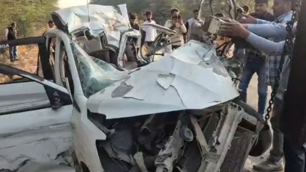 horrific accident in Sikar