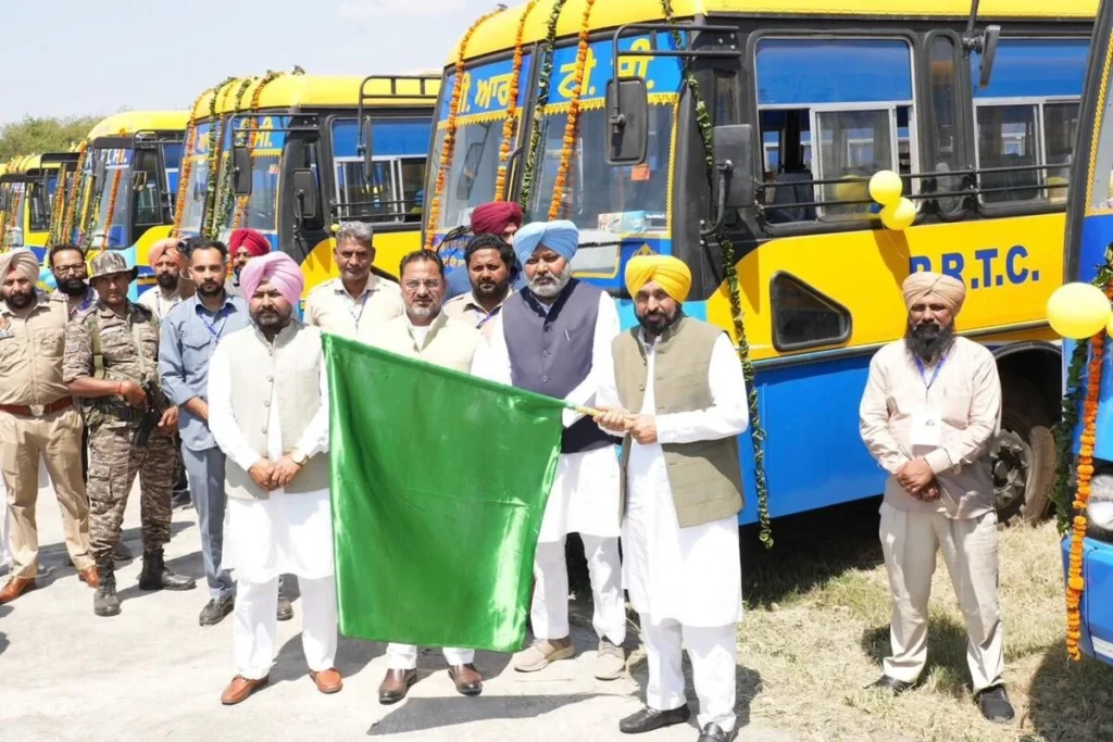 flags off 250 new buses
