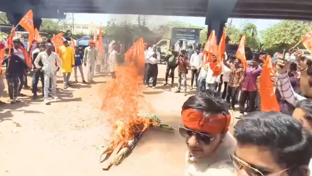 huge uproar over removal of hanuman idol