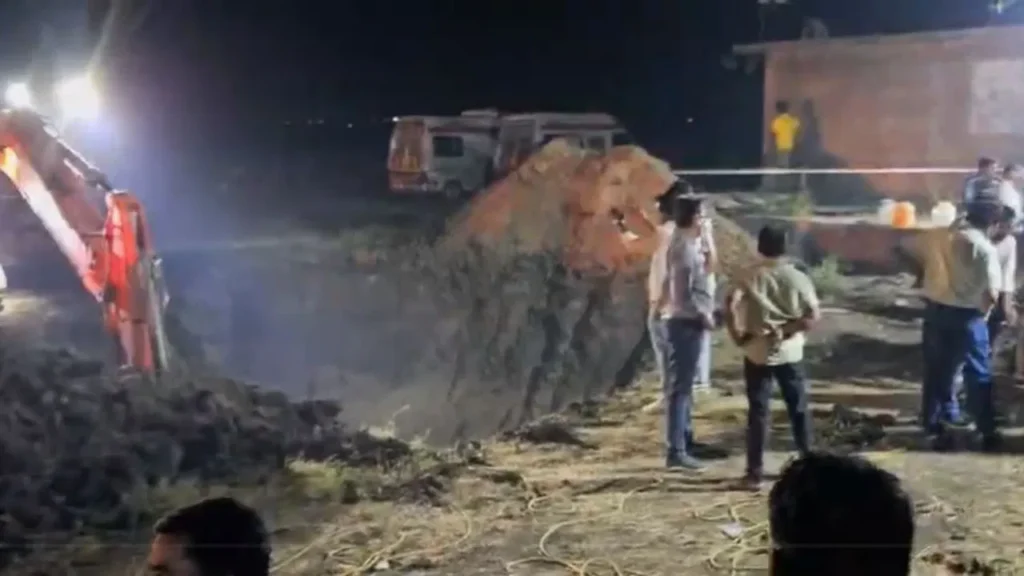 3 year old child fell into 70 feet deep borewell