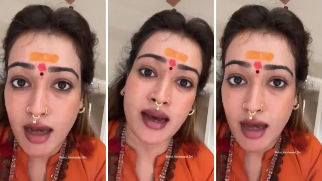 Sadhvi Harshanand Giri got angry on Twisha Sharma suicide case