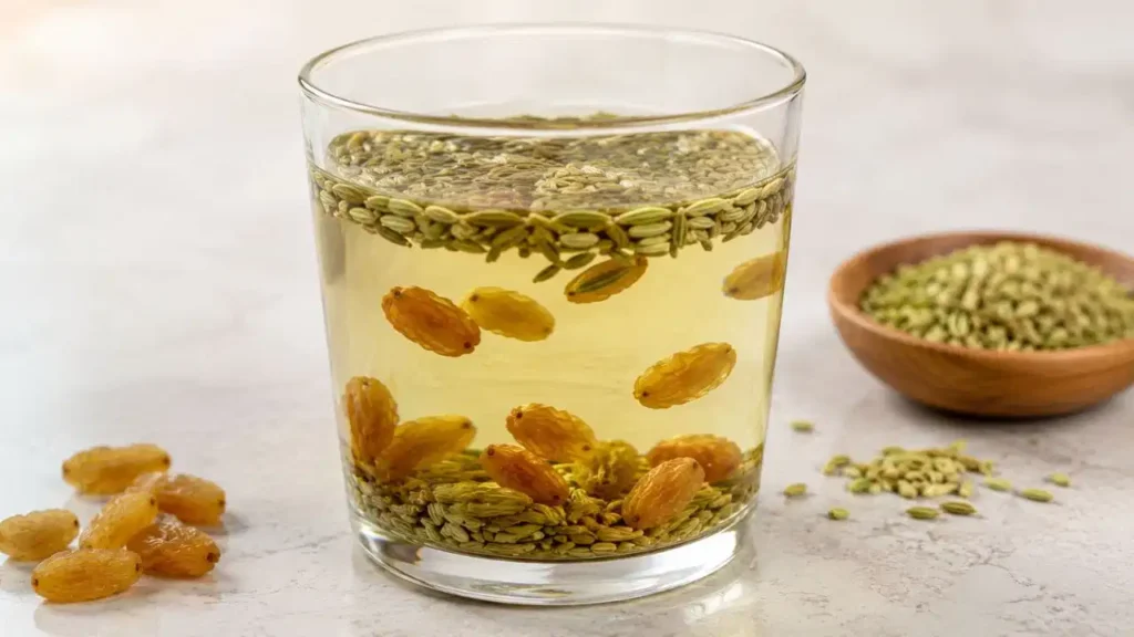 Kishmish aur Saunf ka Pani