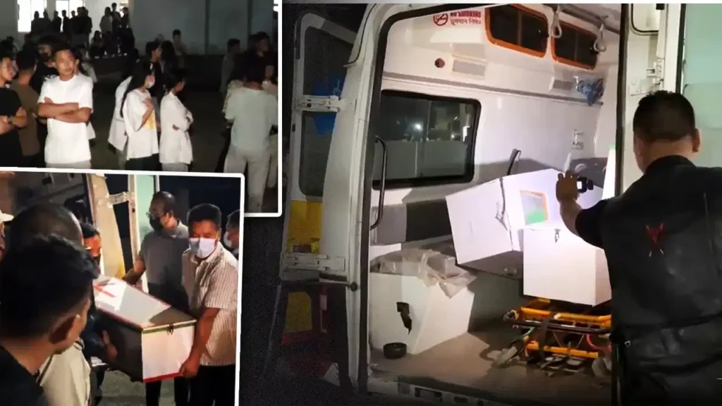 violence erupts again in Manipur