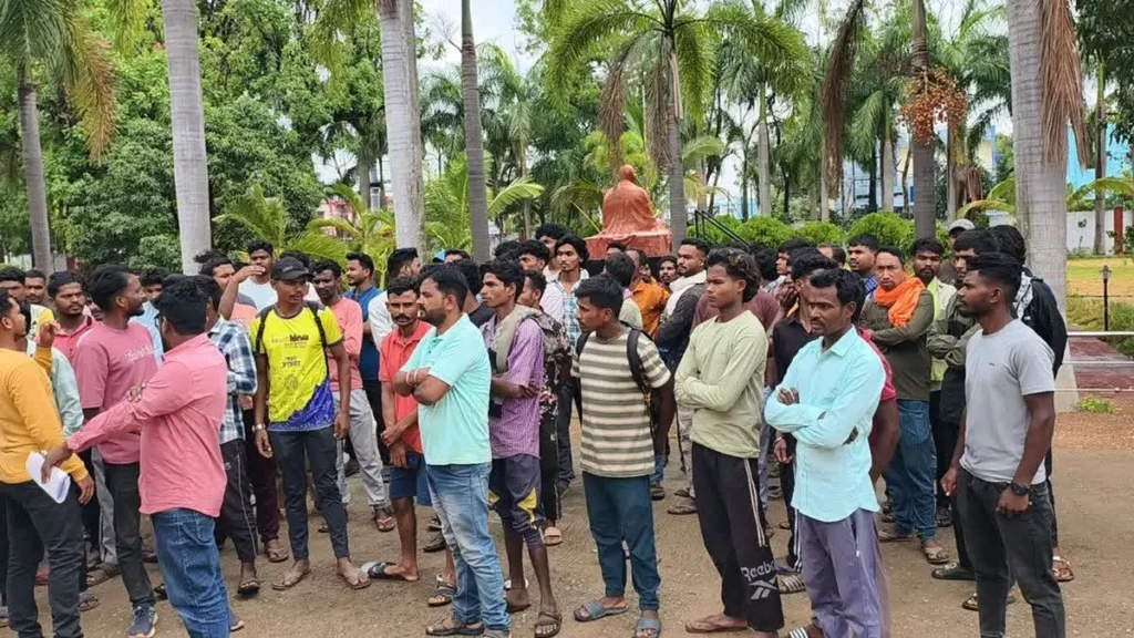 mine affected youth protested