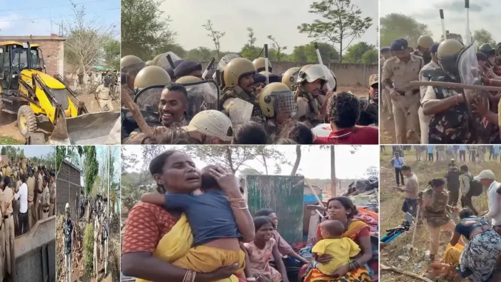 रायपुर में ‘विधायक कॉलोनी’ के लिए चला बुलडोजर, बारिश में बेघर हुए 80 से ज्यादा परिवार bulldozer runs for MLA colony