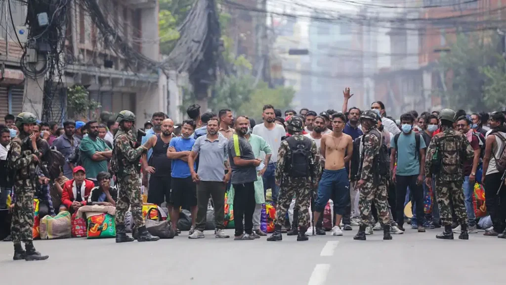 violence broke out over flag