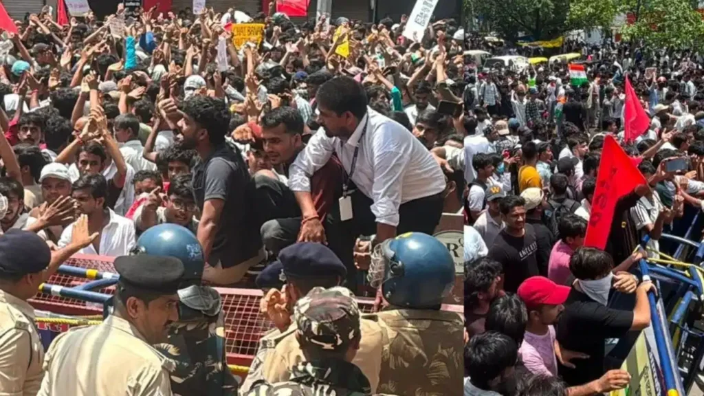 पटना के डाकबंगला चौराहे पर पुलिस और छात्रों में झड़प; पथराव व लाठीचार्ज के बाद तेजप्रताप पहुंचे गांधी मैदान Bihar Bandh Clash
