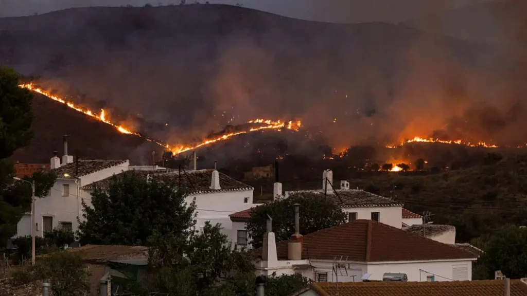 wildfire havoc in Spain