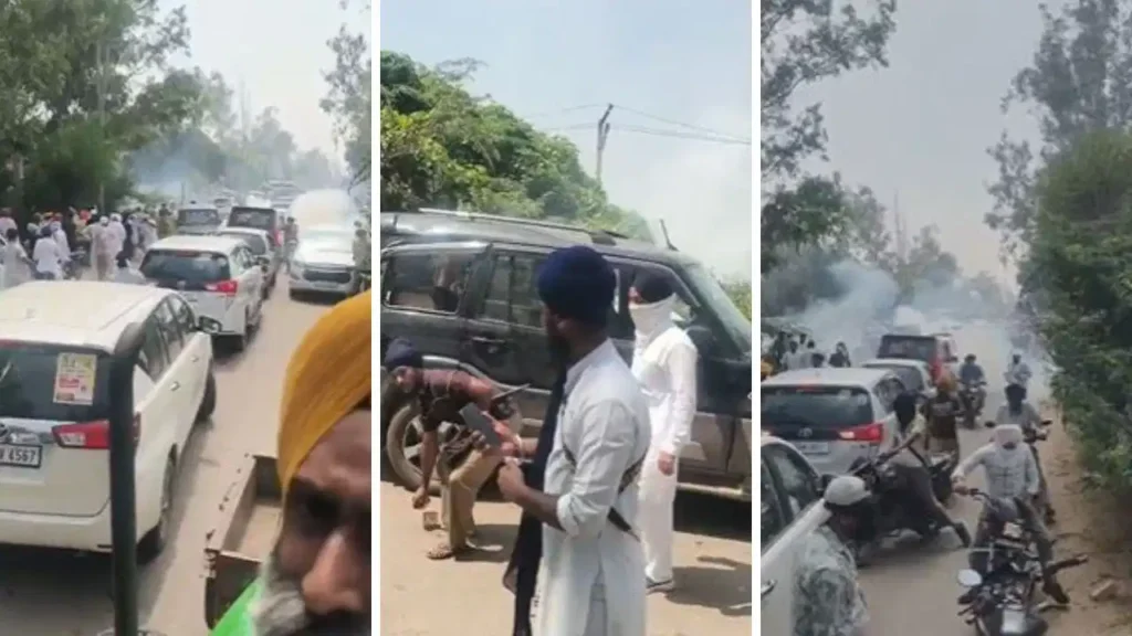 heavy ruckus on Ambala cantt