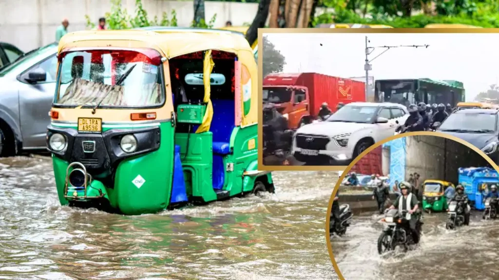 दिल्ली-एनसीआर में मूसलाधार बारिश के बाद जलभराव और भारी ट्रैफिक जाम, मौसम विभाग ने जारी किया ‘येलो अलर्ट’
