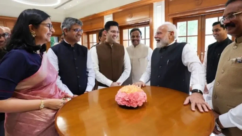 पीएम मोदी ने पहली बार राज्यसभा सांसद बने 36 बीजेपी नेताओं से की मुलाकात, दिया ‘वर्तमान में जीने’ का गुरुमंत्र