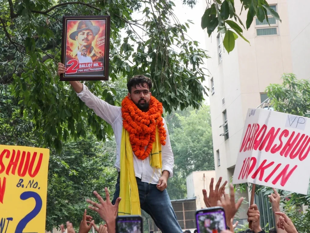 Dipanshu Shokin DUSU Winner