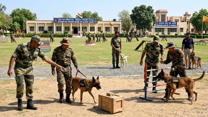Gwalior BSF News Update: बीएसएफ अकादमी के श्वान प्रशिक्षण केंद्र में भूटान के बेल्जियन मेलिनोइस कुत्ते सीख रहे सुरक्षा के गुर